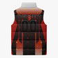 Personalized Egypt Soccer Sobek Crocodile Mascot Sleeveless Puffer Jacket Pharaoh Mascot Egyptian Hieroglyphic