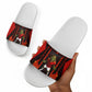 Personalized Egypt Soccer Sobek Crocodile Mascot Slide Sandals Pharaoh Mascot Egyptian Hieroglyphic