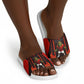 Personalized Egypt Soccer Sobek Crocodile Mascot Slide Sandals Pharaoh Mascot Egyptian Hieroglyphic