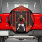 Personalized Egypt Soccer Sobek Crocodile Mascot Spare Tire Cover Pharaoh Mascot Egyptian Hieroglyphic