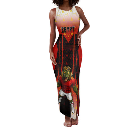 Personalized Egypt Soccer Sobek Crocodile Mascot Tank Maxi Dress Pharaoh Mascot Egyptian Hieroglyphic