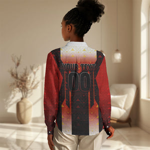 Personalized Egypt Soccer Sobek Crocodile Mascot Women Casual Shirt Pharaoh Mascot Egyptian Hieroglyphic