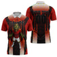 Personalized Egypt Soccer Sobek Crocodile Mascot Zipper Polo Shirt Pharaoh Mascot Egyptian Hieroglyphic