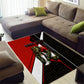 Personalized Egypt Soccer Sobek Crocodile Mascot Area Rug Ancient Egyptian Hieroglyphic Stripe