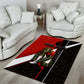 Personalized Egypt Soccer Sobek Crocodile Mascot Area Rug Ancient Egyptian Hieroglyphic Stripe