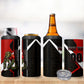 Personalized Egypt Soccer Sobek Crocodile Mascot 4 in 1 Can Cooler Tumbler Ancient Egyptian Hieroglyphic Stripe