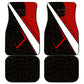 Personalized Egypt Soccer Sobek Crocodile Mascot Car Mats Ancient Egyptian Hieroglyphic Stripe