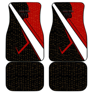 Personalized Egypt Soccer Sobek Crocodile Mascot Car Mats Ancient Egyptian Hieroglyphic Stripe