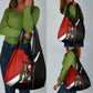 Personalized Egypt Soccer Sobek Crocodile Mascot Grocery Bag Ancient Egyptian Hieroglyphic Stripe
