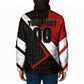 Personalized Egypt Soccer Sobek Crocodile Mascot Padded Jacket Ancient Egyptian Hieroglyphic Stripe