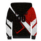 Personalized Egypt Soccer Sobek Crocodile Mascot Sherpa Hoodie Ancient Egyptian Hieroglyphic Stripe