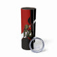 Personalized Egypt Soccer Sobek Crocodile Mascot Skinny Tumbler Ancient Egyptian Hieroglyphic Stripe