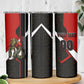 Personalized Egypt Soccer Sobek Crocodile Mascot Skinny Tumbler Ancient Egyptian Hieroglyphic Stripe