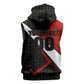 Personalized Egypt Soccer Sobek Crocodile Mascot Sleeveless Hoodie Ancient Egyptian Hieroglyphic Stripe