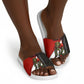 Personalized Egypt Soccer Sobek Crocodile Mascot Slide Sandals Ancient Egyptian Hieroglyphic Stripe