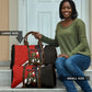Personalized Egypt Soccer Sobek Crocodile Mascot Travel Bag Ancient Egyptian Hieroglyphic Stripe