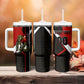 Personalized Egypt Soccer Sobek Crocodile Mascot Tumbler With Handle Ancient Egyptian Hieroglyphic Stripe