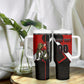 Personalized Egypt Soccer Sobek Crocodile Mascot Tumbler With Handle Ancient Egyptian Hieroglyphic Stripe