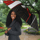 Personalized Egypt Soccer Sobek Crocodile Mascot Umbrella Ancient Egyptian Hieroglyphic Stripe