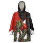Personalized Egypt Soccer Sobek Crocodile Mascot Wearable Blanket Hoodie Ancient Egyptian Hieroglyphic Stripe
