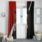 Personalized Egypt Soccer Sobek Crocodile Mascot Window Curtain Ancient Egyptian Hieroglyphic Stripe