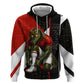 Personalized Egypt Soccer Sobek Crocodile Mascot Zip Hoodie Ancient Egyptian Hieroglyphic Stripe