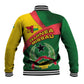 Guinea Bissau Baseball Jacket Green Yellow Red Swirl - African Pride