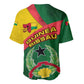 Guinea Bissau Baseball Jersey Green Yellow Red Swirl - African Pride