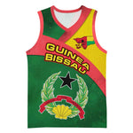 Guinea Bissau Basketball Jersey Green Yellow Red Swirl - African Pride
