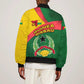 Guinea Bissau Bomber Jacket Green Yellow Red Swirl - African Pride