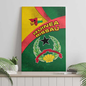 Guinea Bissau Canvas Wall Art Green Yellow Red Swirl - African Pride