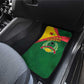 Guinea Bissau Car Mats Green Yellow Red Swirl - African Pride