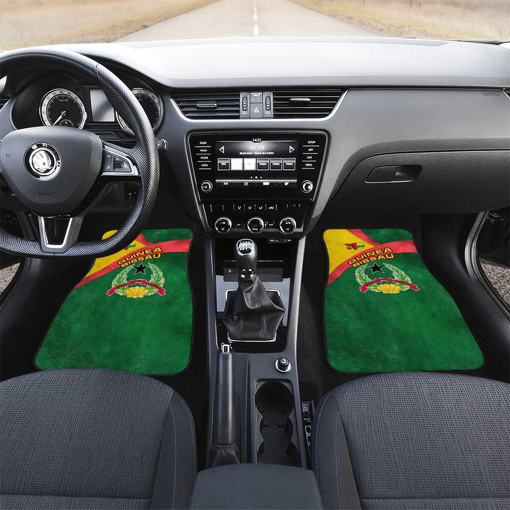Guinea Bissau Car Mats Green Yellow Red Swirl - African Pride