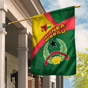 Guinea Bissau Garden Flag Green Yellow Red Swirl - African Pride