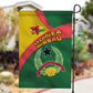Guinea Bissau Garden Flag Green Yellow Red Swirl - African Pride