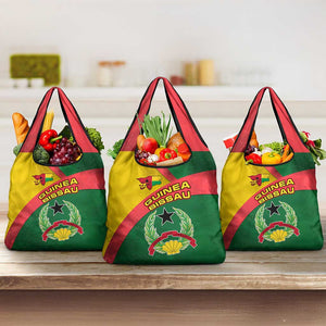 Guinea Bissau Grocery Bag Green Yellow Red Swirl - African Pride