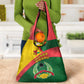 Guinea Bissau Grocery Bag Green Yellow Red Swirl - African Pride