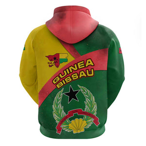 Guinea Bissau Hoodie Green Yellow Red Swirl - African Pride