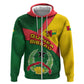 Guinea Bissau Hoodie Green Yellow Red Swirl - African Pride