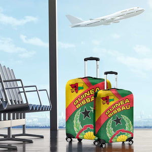 Guinea Bissau Luggage Cover Green Yellow Red Swirl - African Pride