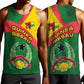 Guinea Bissau Men Tank Top Green Yellow Red Swirl - African Pride