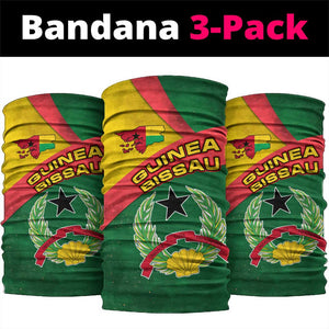 Guinea Bissau Neck Gaiter Green Yellow Red Swirl - African Pride