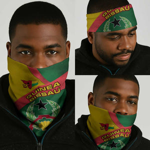 Guinea Bissau Neck Gaiter Green Yellow Red Swirl - African Pride