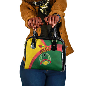 Guinea Bissau Shoulder Handbag Green Yellow Red Swirl - African Pride
