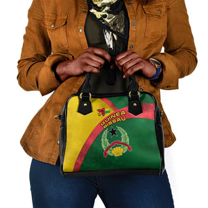 Guinea Bissau Shoulder Handbag Green Yellow Red Swirl - African Pride