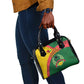 Guinea Bissau Shoulder Handbag Green Yellow Red Swirl - African Pride