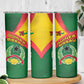 Guinea Bissau Skinny Tumbler Green Yellow Red Swirl - African Pride