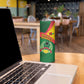 Guinea Bissau Skinny Tumbler Green Yellow Red Swirl - African Pride