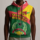 Guinea Bissau Sleeveless Zip Hoodie Green Yellow Red Swirl - African Pride