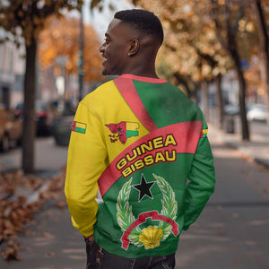 Guinea Bissau Sweatshirt Green Yellow Red Swirl - African Pride